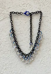 שרשרת לבבות שקופים