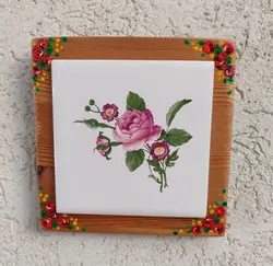 קישוט קיר פרחים