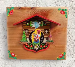 קישוט קיר שעון קוקיה